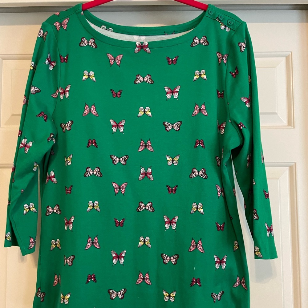 Women’s Charter Club Butterfly Top 🦋